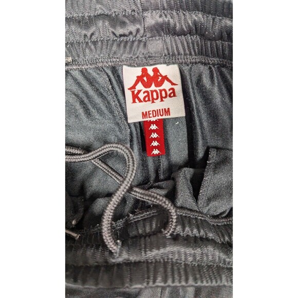 Kappa Women Pants Medium Track Sweatpant Logo Stripe Athletic Drawstring Y2k - Picture 5 of 12